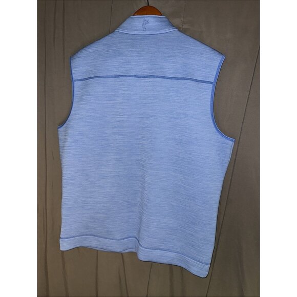 Mens Blue Ashworth Weather System Lined Waterproof Vest Size Large - Picture 7 of 7